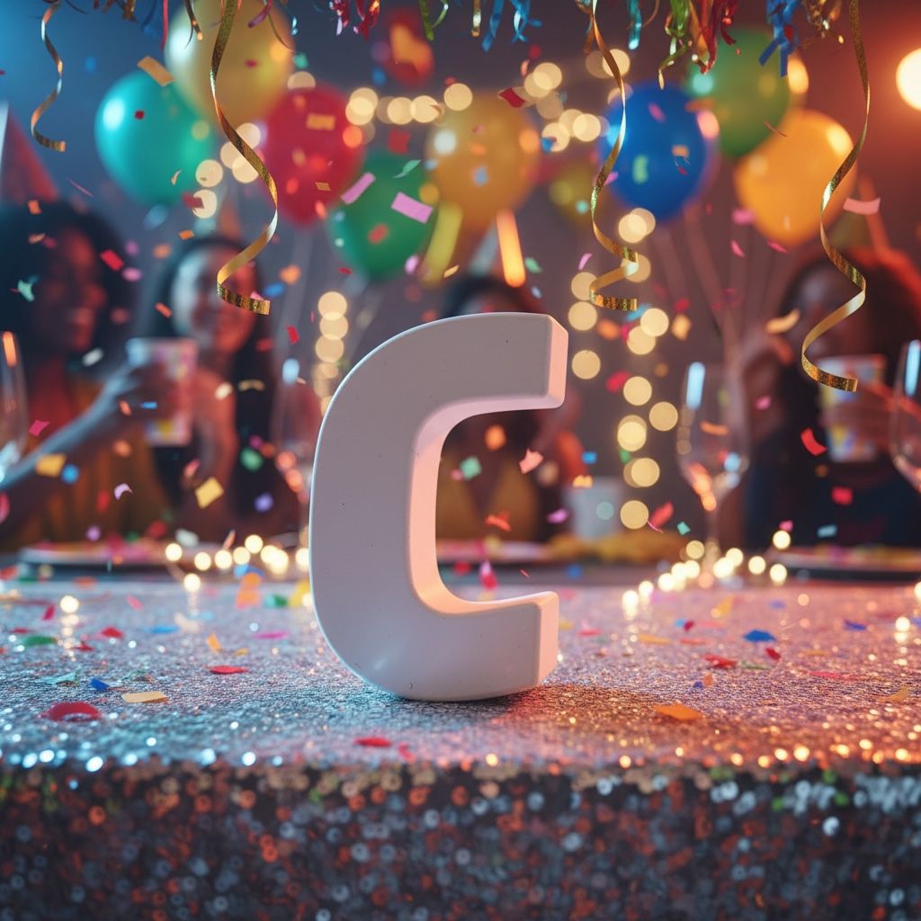 Initial Letters Party Bags or Named Boxes