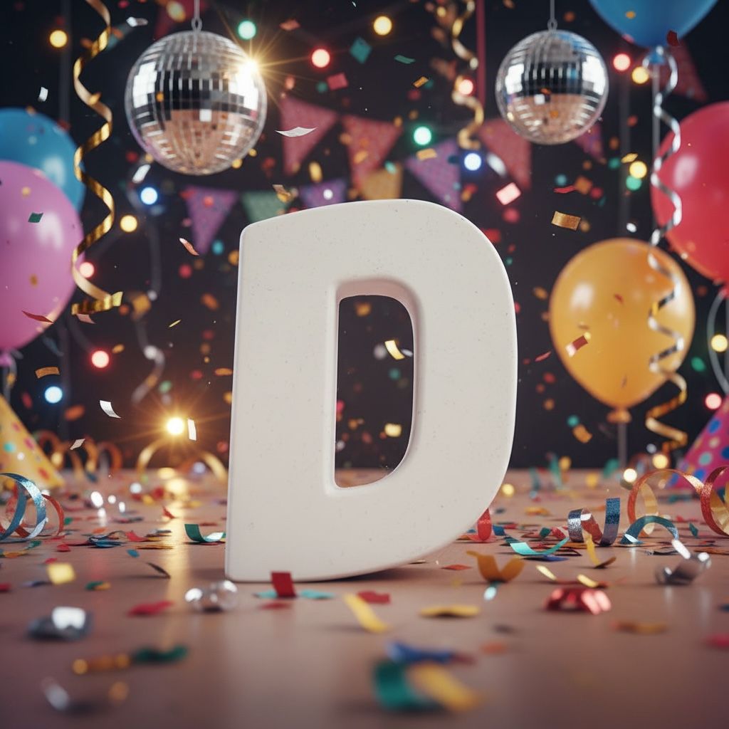 Initial Letters Party Bags or Named Boxes