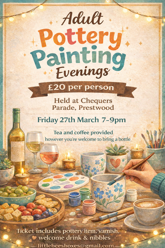 Adult Pottery Painting Evening - 27th March 7-9pm